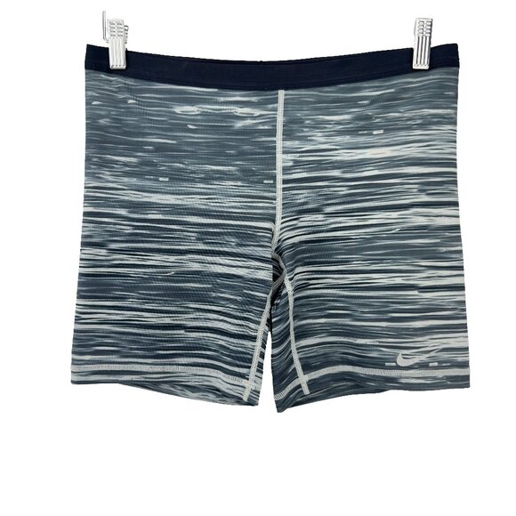 NIKE DRi-Fit Spacedye Heathered  Athletic Training Green White Shorts Size M - Picture 1 of 8